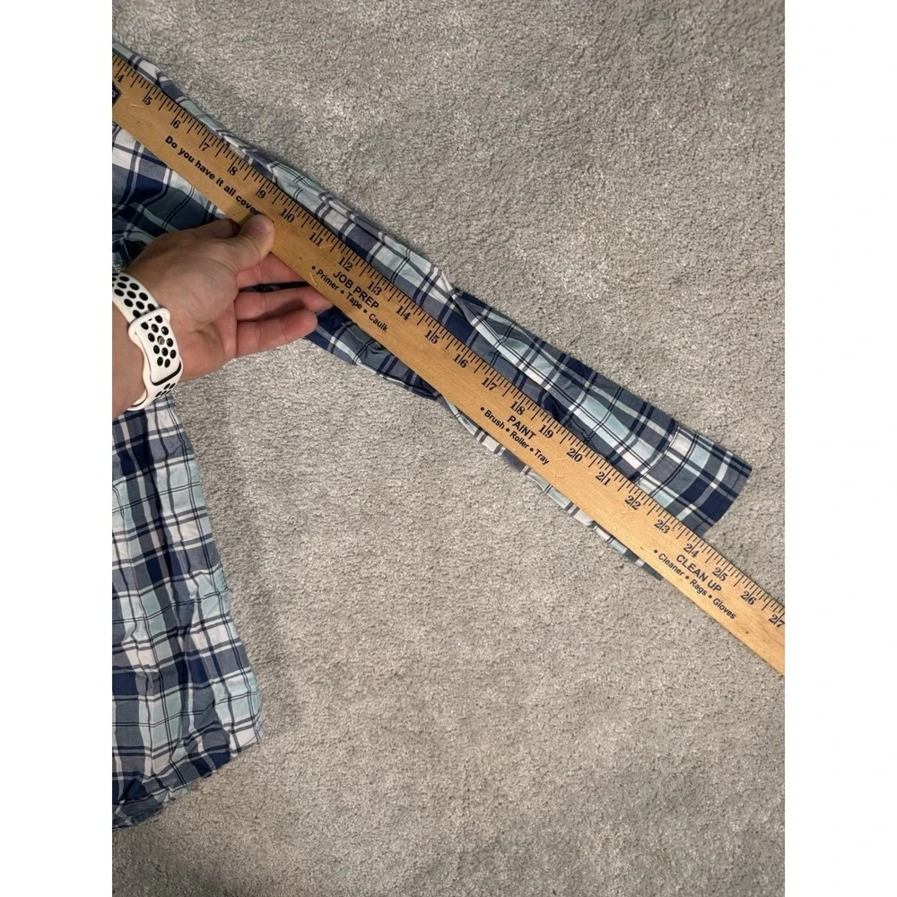 Ralph Lauren Boys XL (18-20) Natural Stretch Plaid Long Sleeve Button Down Shirt
